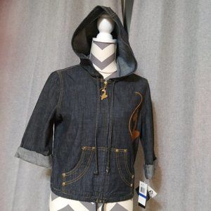 Baby Phat Denim Jean Jacket Sz XL Vintage Y2K